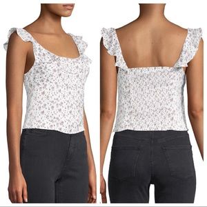 🆕FREE PEOPLE• Smocked Floral Top